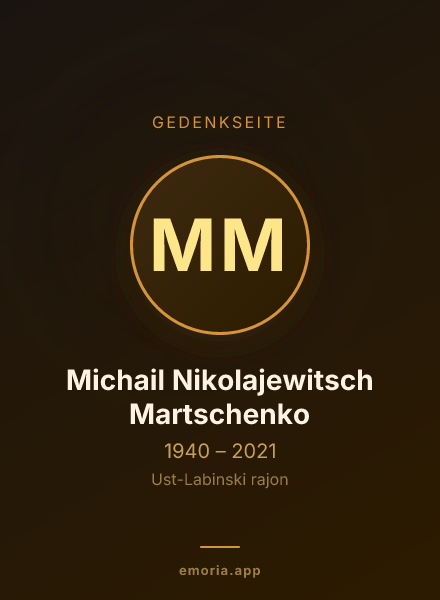 Gedenkportrait von Michail Nikolajewitsch Martschenko