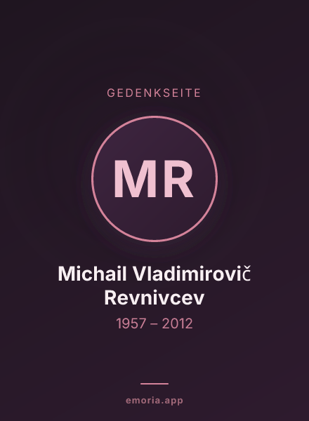 Gedenkportrait von Michail Vladimirovič Revnivcev
