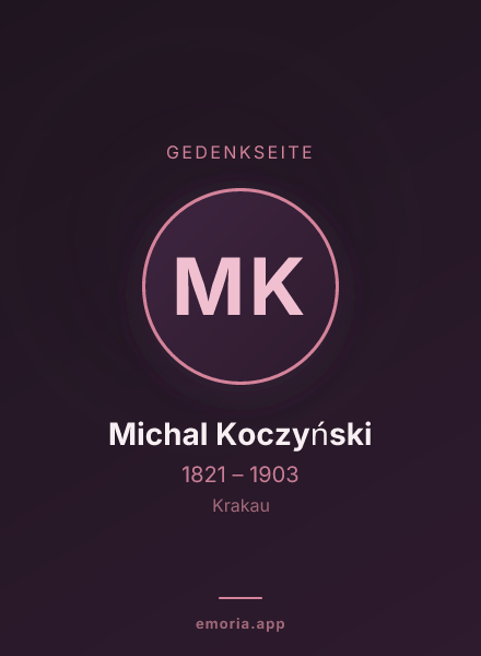 Gedenkportrait von Michal Koczyński