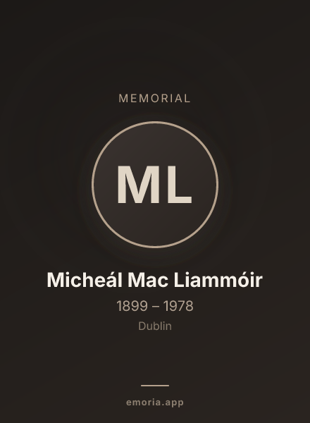 Memorial portrait of Micheál Mac Liammóir
