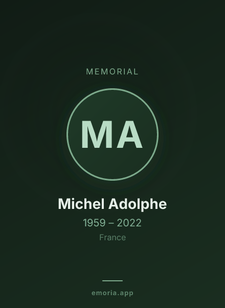 Memorial portrait of Michel Adolphe