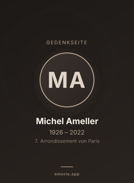 Gedenkportrait von Michel Ameller
