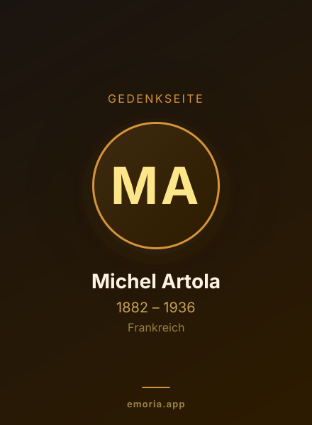 Gedenkportrait von Michel Artola