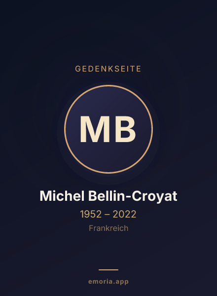 Gedenkportrait von Michel Bellin-Croyat