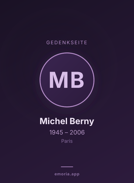 Gedenkportrait von Michel Berny