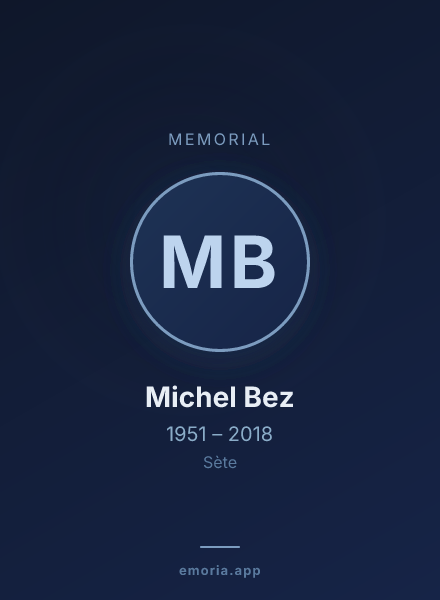 Memorial portrait of Michel Bez