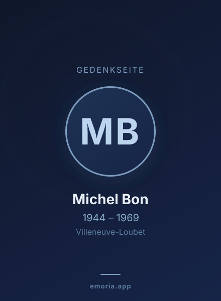 Gedenkportrait von Michel Bon