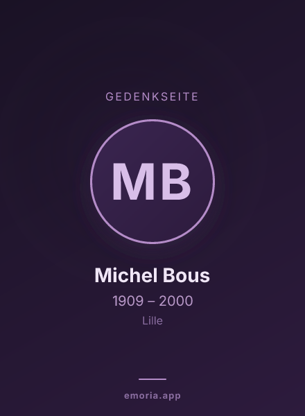 Gedenkportrait von Michel Bous
