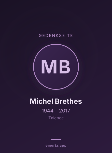 Gedenkportrait von Michel Brethes