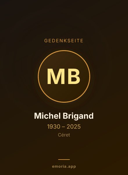 Gedenkportrait von Michel Brigand