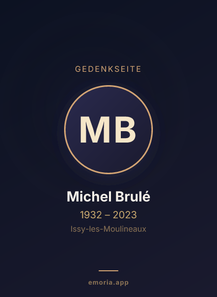 Gedenkportrait von Michel Brulé