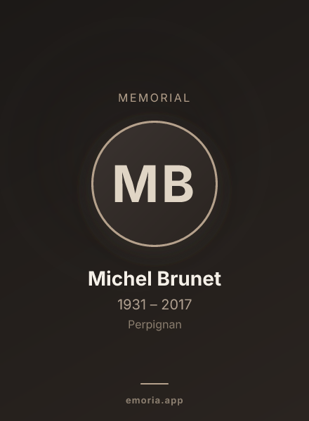 Memorial portrait of Michel Brunet