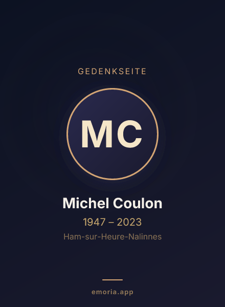 Gedenkportrait von Michel Coulon