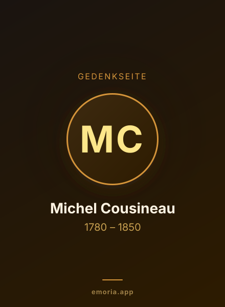 Gedenkportrait von Michel Cousineau