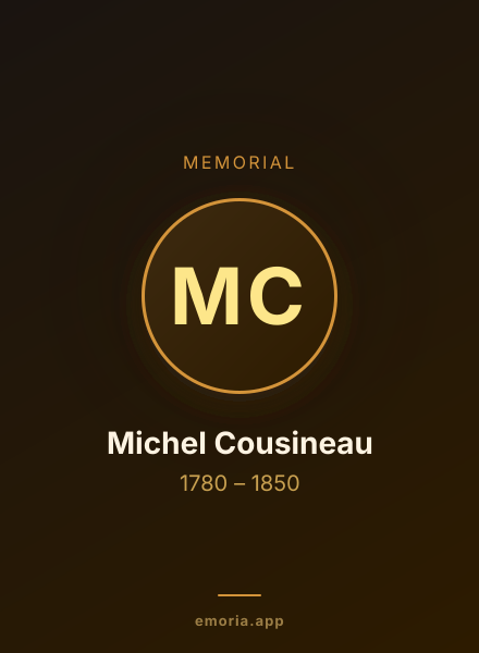 Memorial portrait of Michel Cousineau