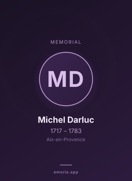 Memorial portrait of Michel Darluc