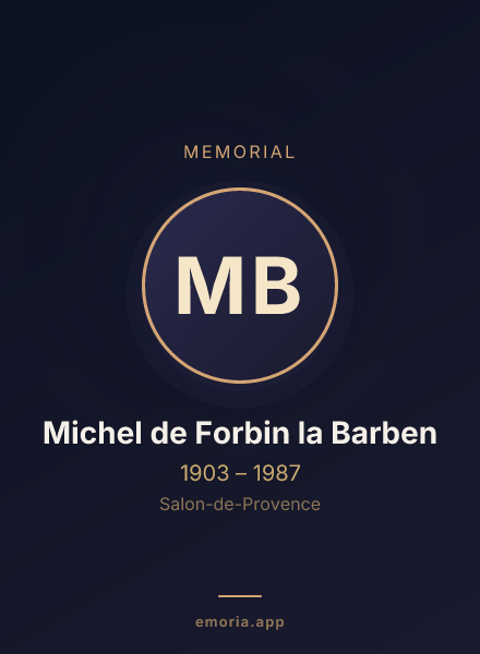 Memorial portrait of Michel de Forbin la Barben