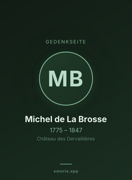 Gedenkportrait von Michel de La Brosse