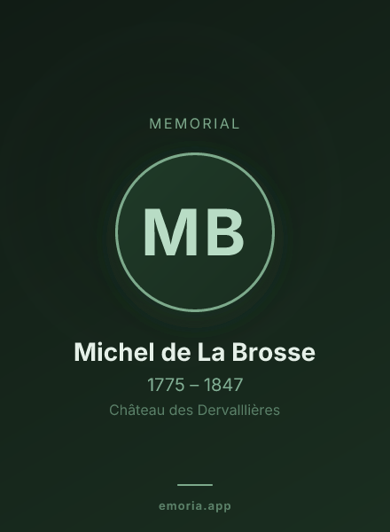 Memorial portrait of Michel de La Brosse