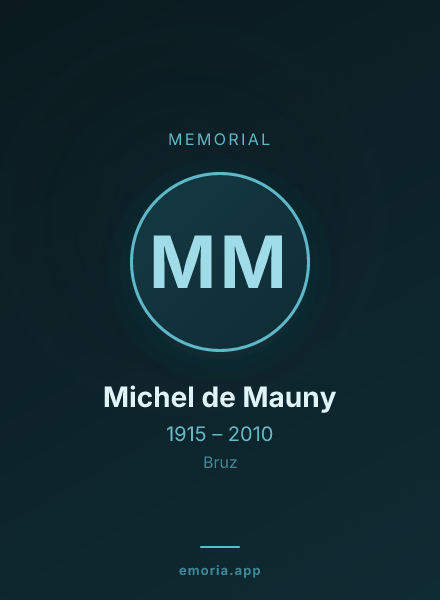 Memorial portrait of Michel de Mauny