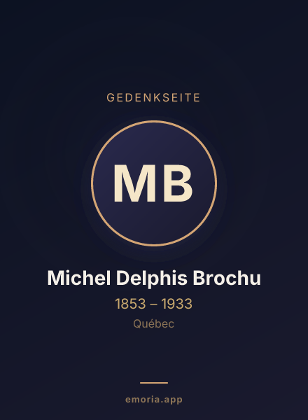 Gedenkportrait von Michel Delphis Brochu