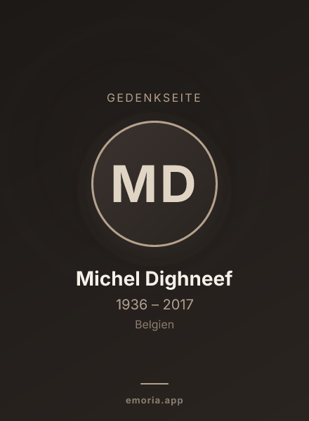 Gedenkportrait von Michel Dighneef