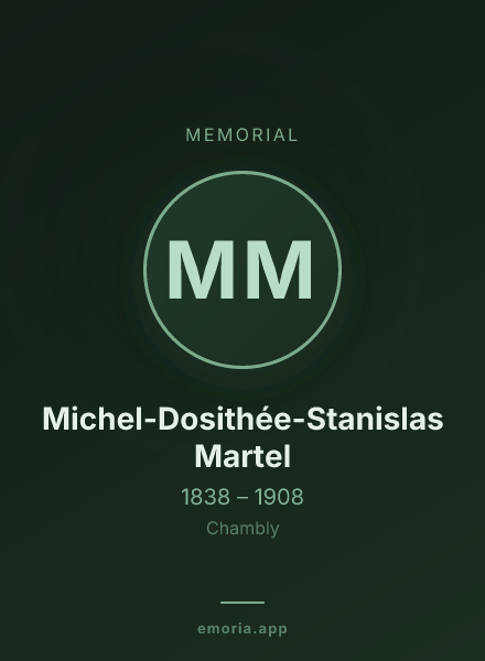 Memorial portrait of Michel-Dosithée-Stanislas Martel