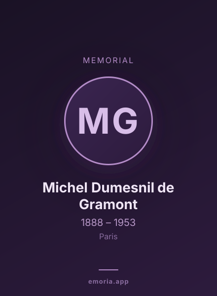Memorial portrait of Michel Dumesnil de Gramont