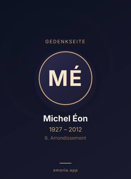 Gedenkportrait von Michel Éon