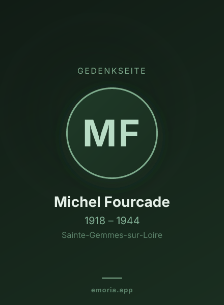 Gedenkportrait von Michel Fourcade