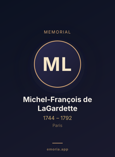 Memorial portrait of Michel-François de LaGardette
