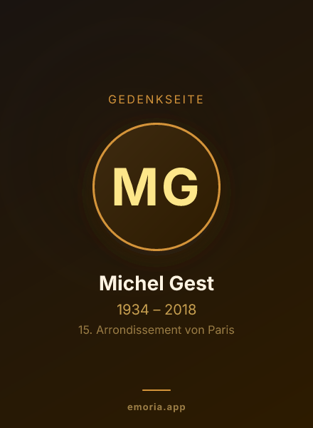 Gedenkportrait von Michel Gest
