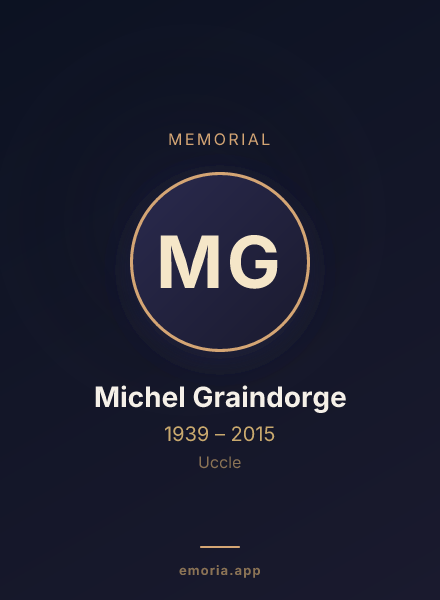 Memorial portrait of Michel Graindorge