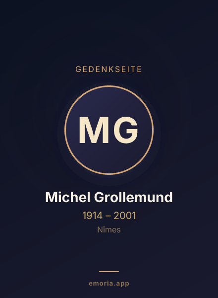 Gedenkportrait von Michel Grollemund