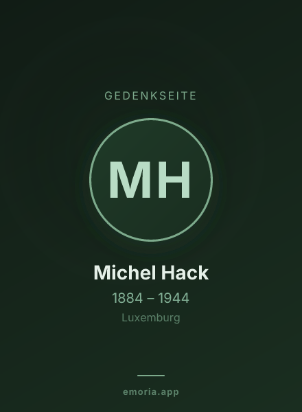 Gedenkportrait von Michel Hack