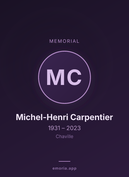 Memorial portrait of Michel-Henri Carpentier