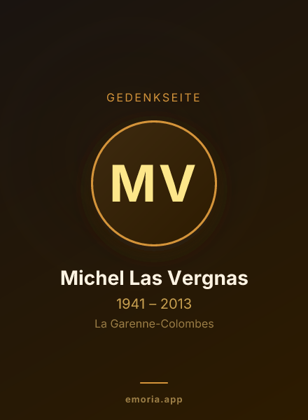 Gedenkportrait von Michel Las Vergnas
