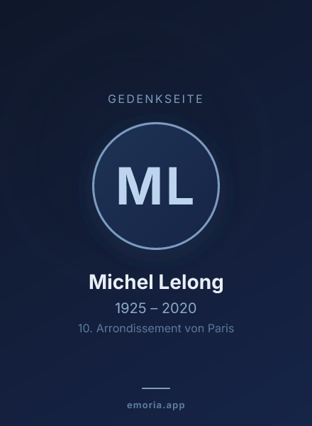 Gedenkportrait von Michel Lelong