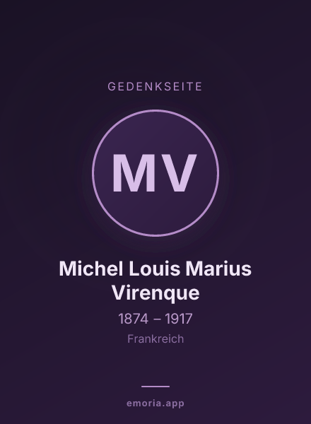 Gedenkportrait von Michel Louis Marius Virenque
