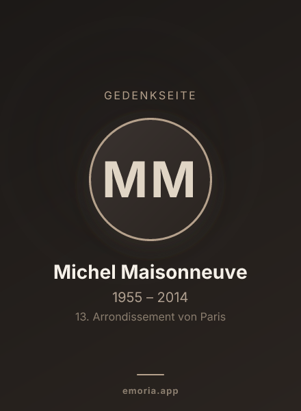 Gedenkportrait von Michel Maisonneuve