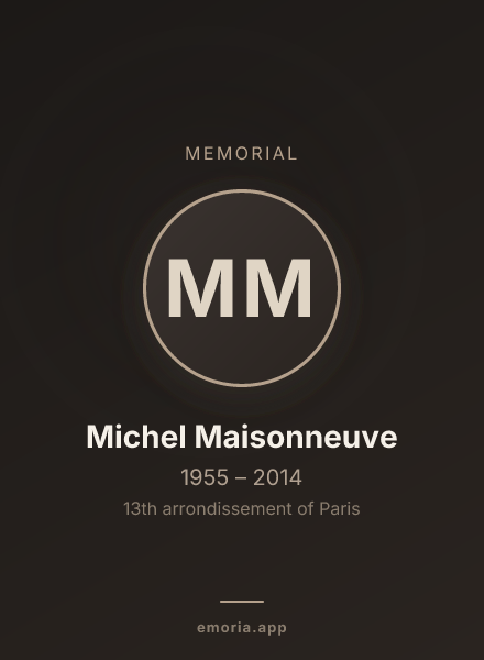 Memorial portrait of Michel Maisonneuve