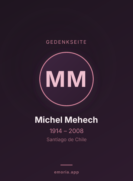 Gedenkportrait von Michel Mehech