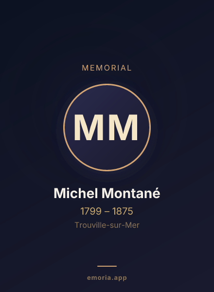 Memorial portrait of Michel Montané
