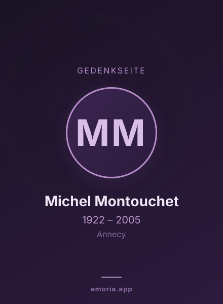 Gedenkportrait von Michel Montouchet