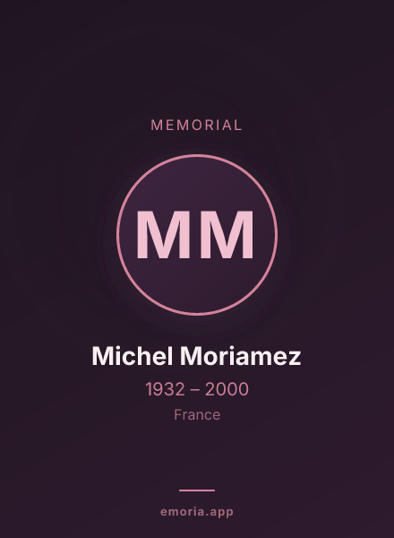 Memorial portrait of Michel Moriamez