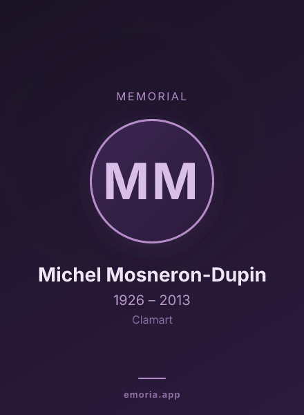 Memorial portrait of Michel Mosneron-Dupin