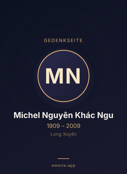 Gedenkportrait von Michel Nguyên Khác Ngu