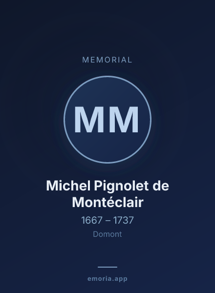 Memorial portrait of Michel Pignolet de Montéclair