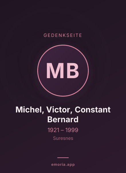 Gedenkportrait von Michel, Victor, Constant Bernard