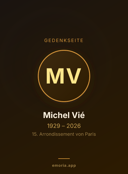 Gedenkportrait von Michel Vié